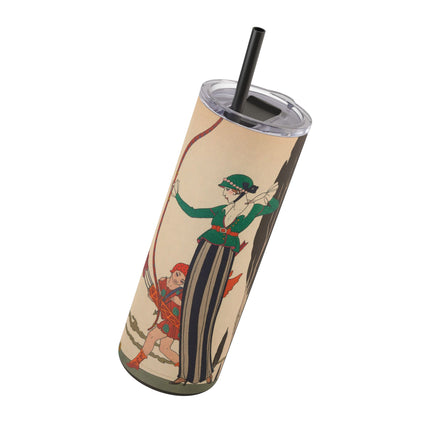 L'Arc Rouge by George Barbier Skinny Matte Tumbler, 20oz