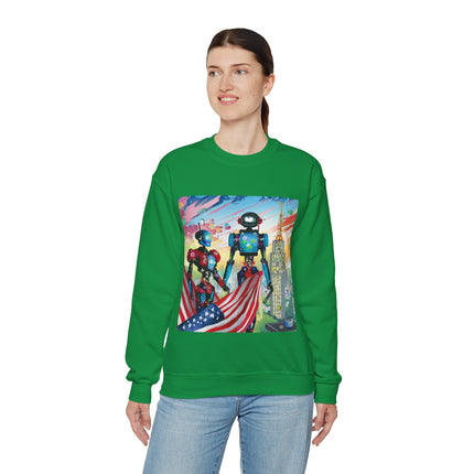 High Fashion Cyberpunk CIA Robots Unisex Heavy Blend™ Crewneck Sweatshirt