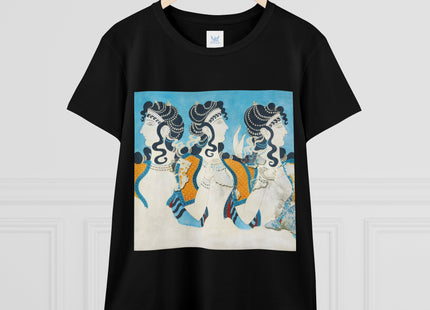 Reproduction of Ladies in Blue by Emile Gilliéron Women's Midweight Cotton Tee