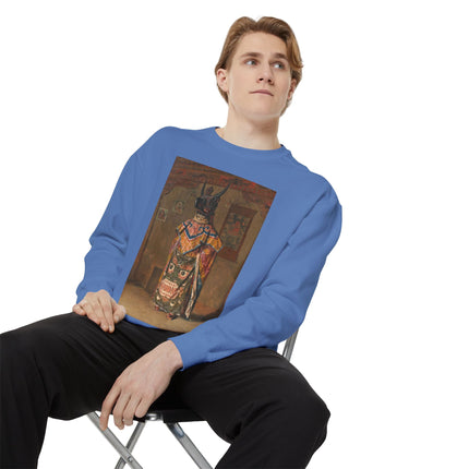 A Buddhist Lama by Vasily Vereshchagin Garment-Dyed Sweatshirt