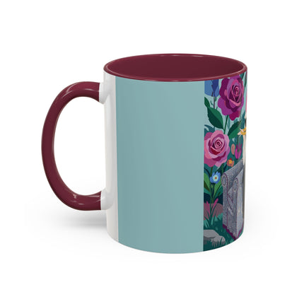 The Lady Of The Garden Tea Colorful Mugs – Art Deco Floral Elegance