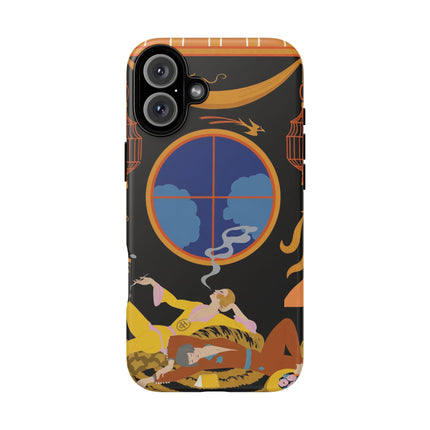 Art Deco Lounge Phone Case – Opulent Smoke & Timeless Glamour