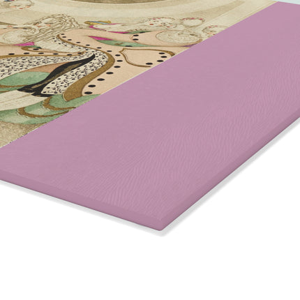 Sur talons rouges (On Red Heels) pl 01 by Gerda Wegener Glass Cutting Board