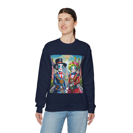 Cyber Punk Warrior Robots Unisex Heavy Blend™ Crewneck Sweatshirt