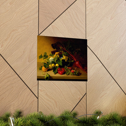 Still Life with Vegetables by James Peale Matte Horizontal Posters
