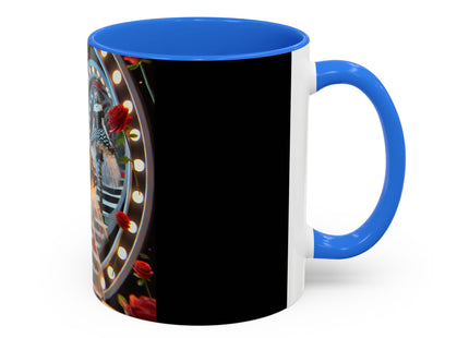 Halloween Witch Through the Mirror Colorful Mugs (11oz, 15oz)