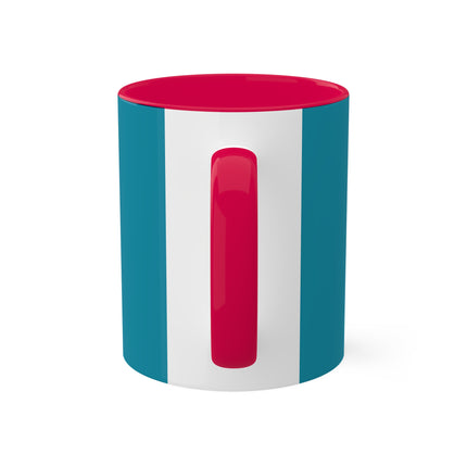Looking Observant; The Appearance of a Kyoto Waitress of the Meiji Era by Tsukioka Yoshitoshi Colorful Mugs, 11oz
