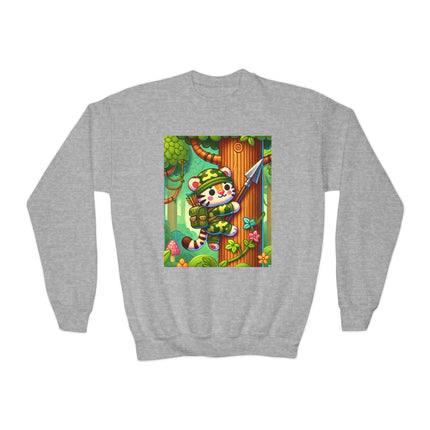 Stealthy Stripes Youth Crewneck Sweatshirt