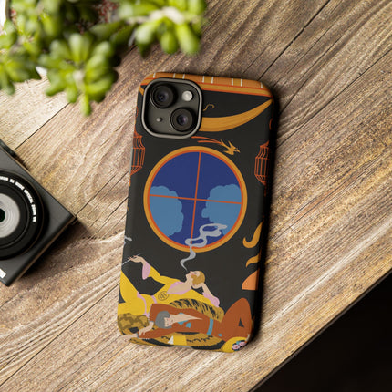 Art Deco Lounge Phone Case – Opulent Smoke & Timeless Glamour