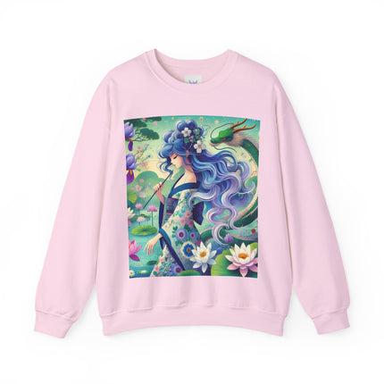 Fairy of the Koi Pond Heavy Blend™ Crewneck Sweatshirt