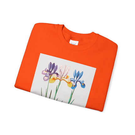 Blue Iris by Anselmus Boëtius de Boodt Heavy Blend™ Crewneck Sweatshirt