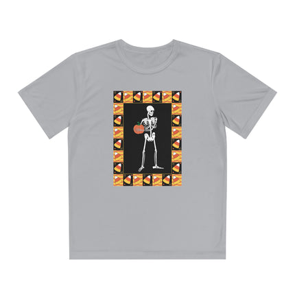 Candy Corn Skeleton Youth Competitor Tee