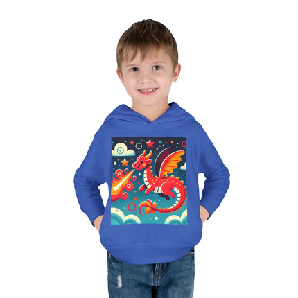 Starry Sky Dragon Toddler Pullover Fleece Hoodie
