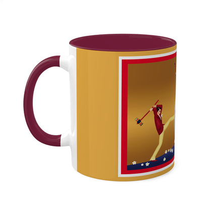 Crack-Up Comedy: The Great Egg Duel Colorful Mugs, 11oz