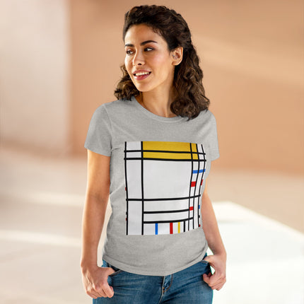 Place de la Concorde by Piet Mondrian Women's Midweight Cotton Tee