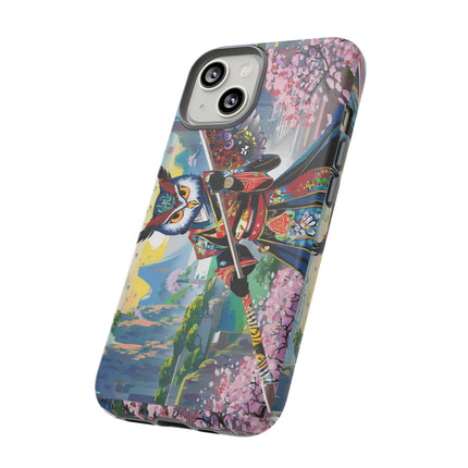 Cyberpunk Samurai Owl Phone Cases