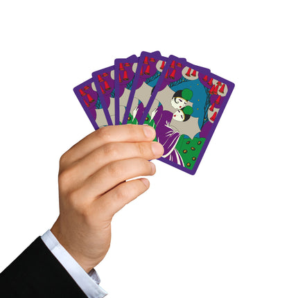 Two Pierrots Playing Cards