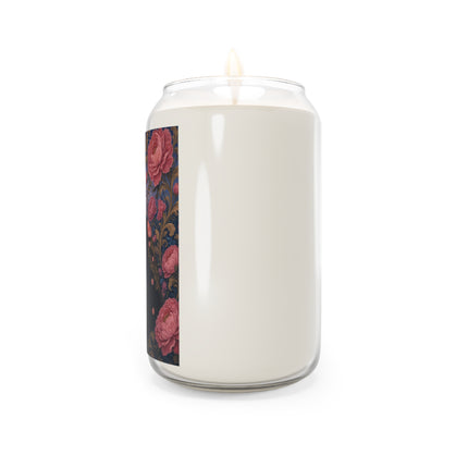 🌹🖤 The Lady Of The Midnight Rose Garden Scented Soy Candle – Art Deco Floral Elegance