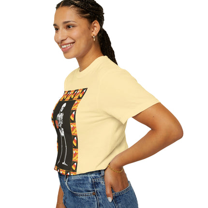 Candy Corn Skeleton Unisex Garment-Dyed T-shirt