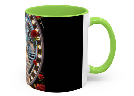 Halloween Witch Through the Mirror Colorful Mugs (11oz, 15oz)
