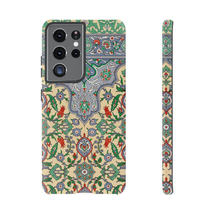 Arabic Art Pattern, Plate by Emile Prisse d’Avennes Phone Cases