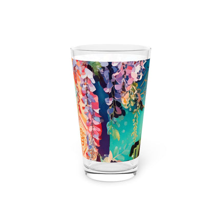 Golden Wisteria Symphony Glass, 16oz