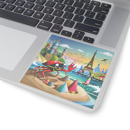 Crab Architect Kiss-Cut Stickers (4 Sizes)