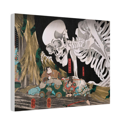 Mitsukuni Defying the Skeleton Spectre by Utagawa Kuniyoshi Matte Canvas, Stretched, 0.75"