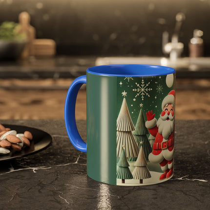 Santa's Joyful Night Colorful Mugs (11oz, 15oz)