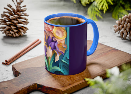 The Elegant Iris Flower Colorful Mugs (11oz, 15oz)