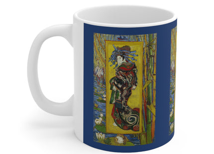 Courtesan (after Eisen) by Vincent Van Gogh Ceramic Mug 11oz