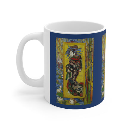 Courtesan (after Eisen) by Vincent Van Gogh Ceramic Mug 11oz