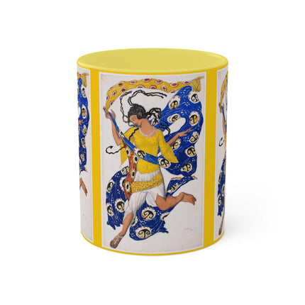The Butterfly (Costume Design for Anna Pavlova) by Leon Bakst Colorful Mugs, 11oz
