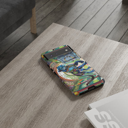 Cyber Panther's Hunt Phone Cases