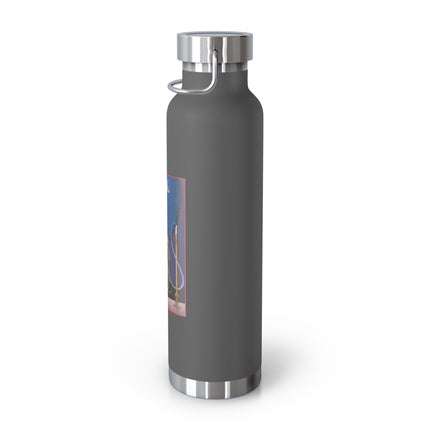 Smoke and Secrets: A Glamorous Encounter in Prohibition Era Copper Vacuum Insulated Bottle, 22oz
