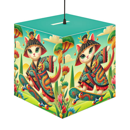 🛹🐉 Dragon Dance on Wheels Light Cube Lamp – Bold Adventure & Dynamic Grace