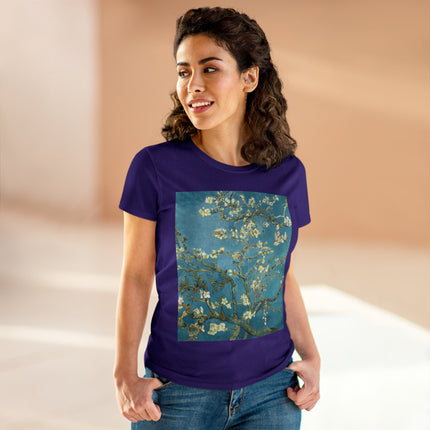 Almond Blossom by Vincent van Gogh Women's Midweight Cotton Tee