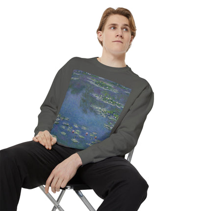 Water Lilies by Claude Monet Unisex Garment-Dyed Sweatshirt