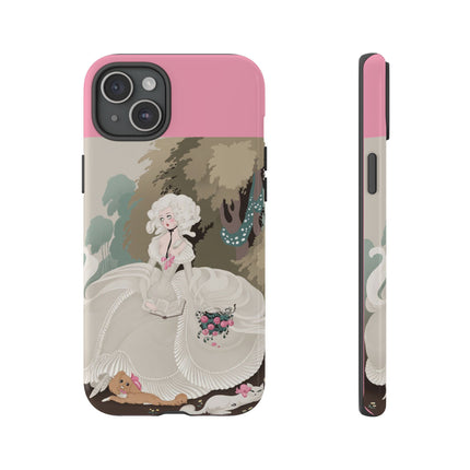 Rococo Garden Reader Phone Case – Whimsical Elegance & Timeless Charm