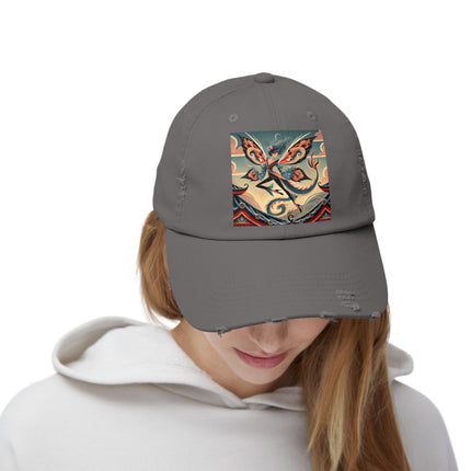 Dragon Fairy of the Temple Unisex Distressed Cap