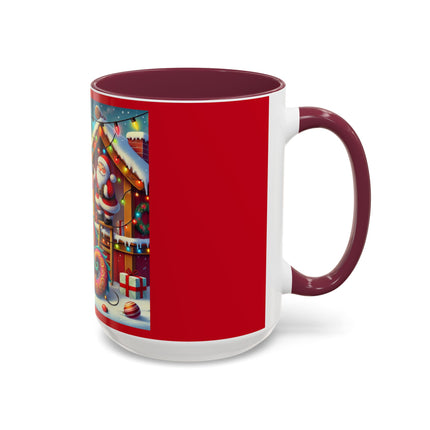 Playful Dragon's Christmas Colorful Mugs (11oz, 15oz)