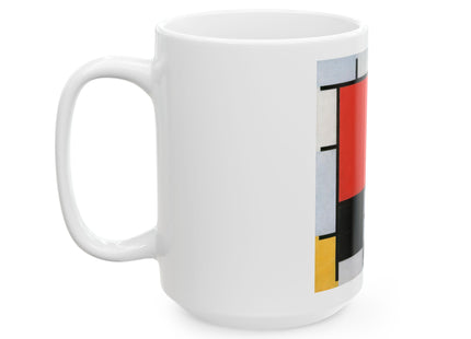 Composition with Red, Yellow, Blue, and Black by Piet Mondrian Ceramic Mug (11oz, 15oz)