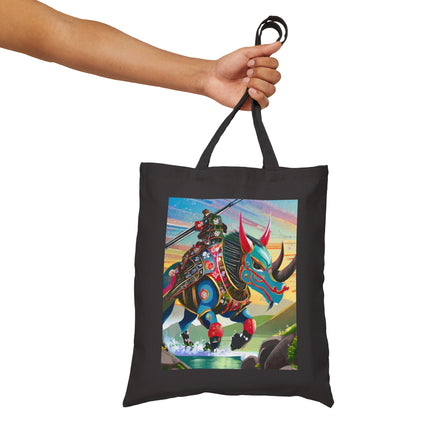 Bio-Mech Beast Cotton Canvas Tote Bag