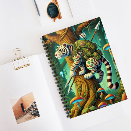 Silent Stripes Spiral Notebook - Ruled Line