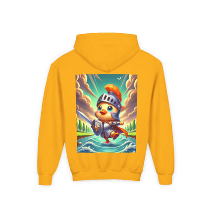 Valiant Duck Youth Hooded Sweatshirt – Courage, Adventure & Playful Heroism