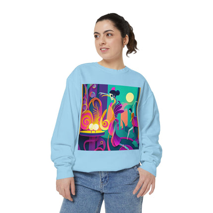 Dance of the Skeleton Ballerinas Unisex Garment-Dyed Sweatshirt