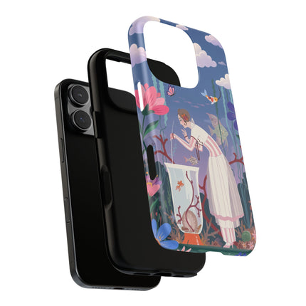 🐠🌸 The Enchanted Aquarium Garden Phone Case – Art Deco Underwater Fantasy