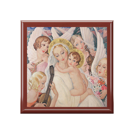 Madonna with Child Surrounded by Musical Angels by Gerda Wegener Jewelry Box