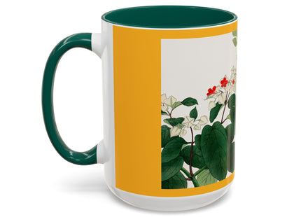 Clerodendrum & Rudbeckia Flower by Tanigami Kônan Colorful Mugs (11oz, 15oz)