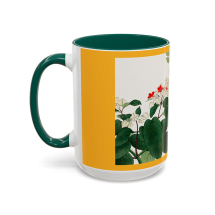 Clerodendrum & Rudbeckia Flower by Tanigami Kônan Colorful Mugs (11oz, 15oz)